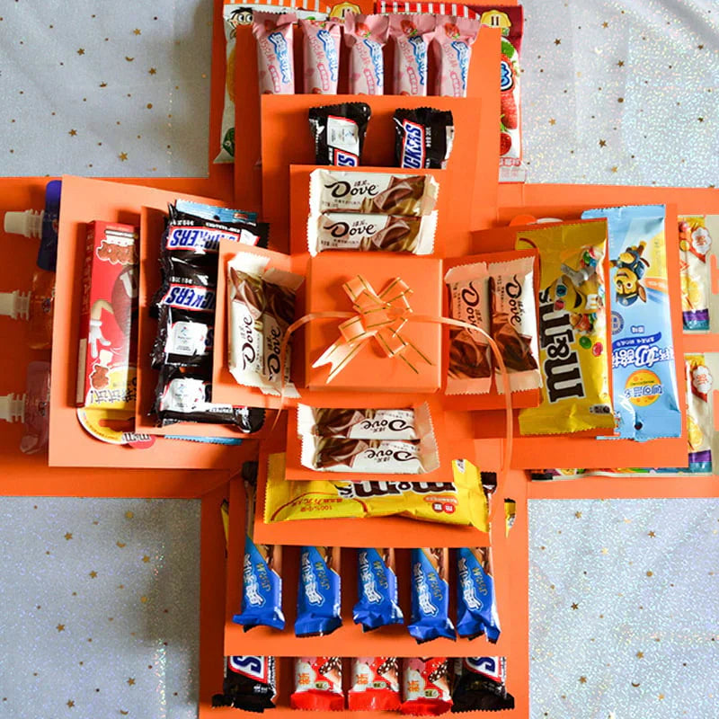 Caja de regalo con explosión sorpresa