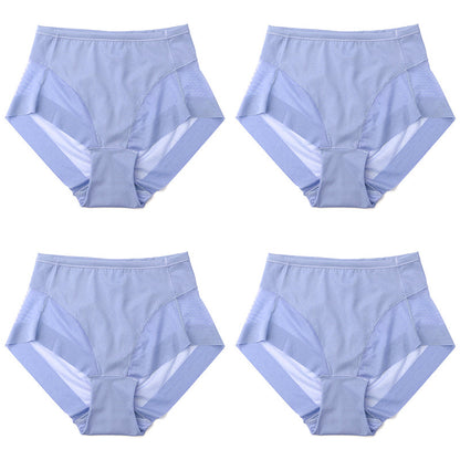 Braguitas moldeadoras de cintura alta de seda helada sin costuras