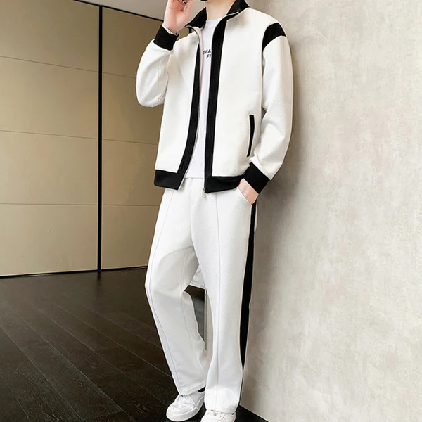 Casual 2 Piece Contrast Sport Jogging Tracksuits Set (50% off)🔥Free UK Shipping