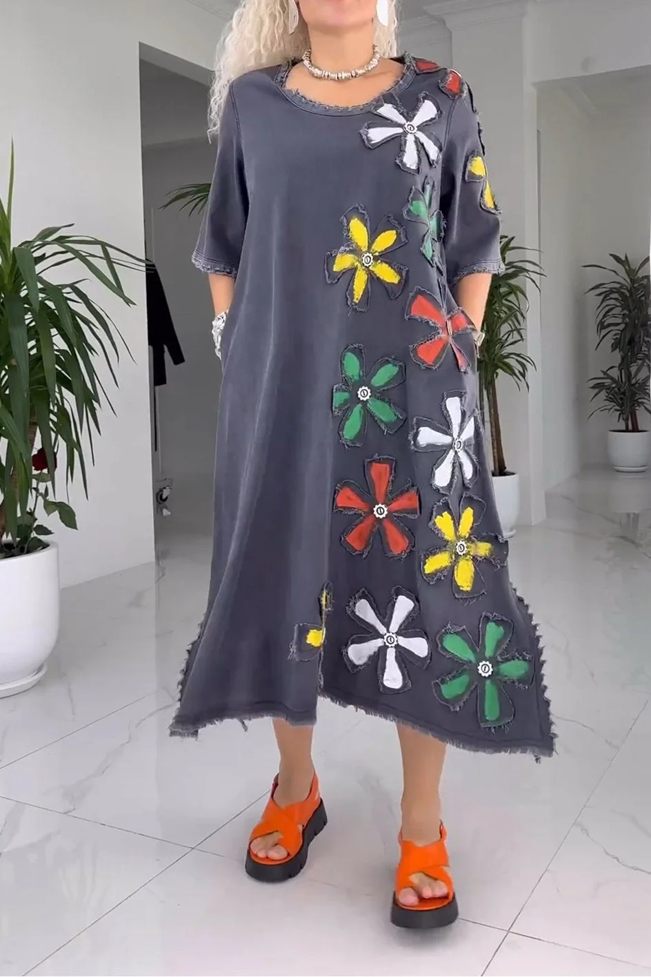 Vestido de mujer con estampado floral