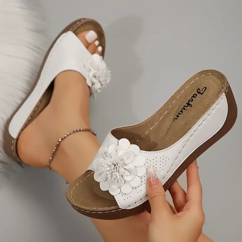 🔥 Último día de venta 50% de descuento - Sandalias florales para mujer 