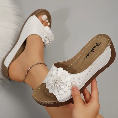 🔥 Último día de venta 50% de descuento - Sandalias florales para mujer 