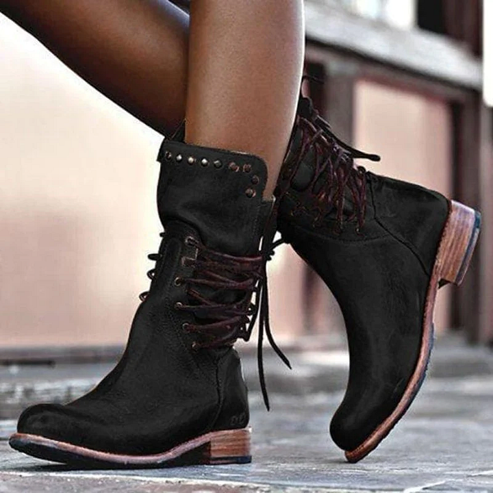 AVA | Botas vintage con cordones 