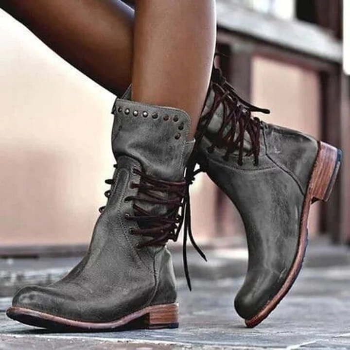 AVA | Botas vintage con cordones 