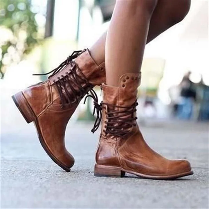 AVA | Botas vintage con cordones 
