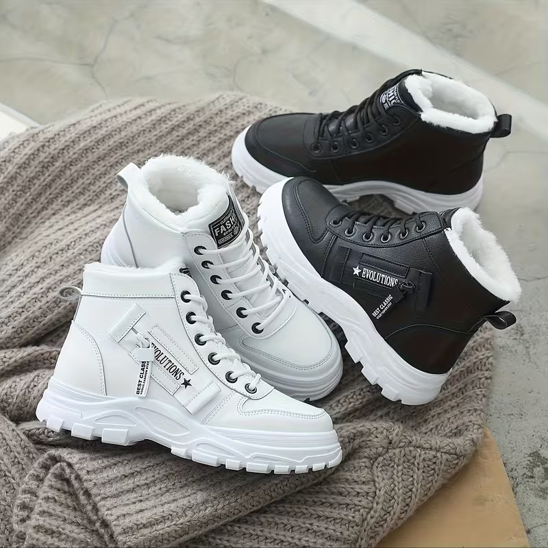 LunaStep | Botines de Plataforma con Forro Afelpado