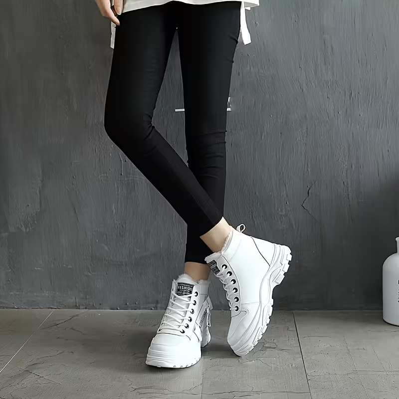 LunaStep | Botines de Plataforma con Forro Afelpado