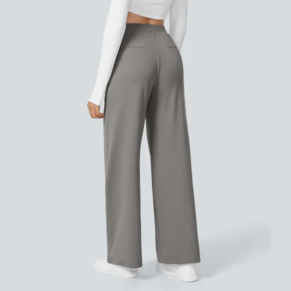Alba | High-Waisted Straight-Leg Trousers