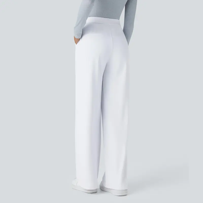 Alba | High-Waisted Straight-Leg Trousers
