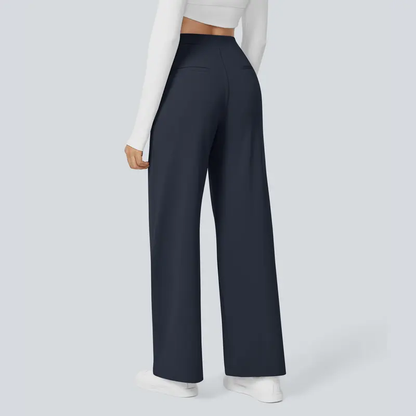 Alba | High-Waisted Straight-Leg Trousers