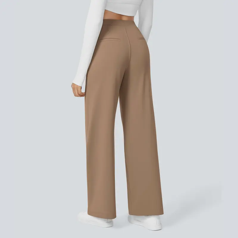 Alba | High-Waisted Straight-Leg Trousers