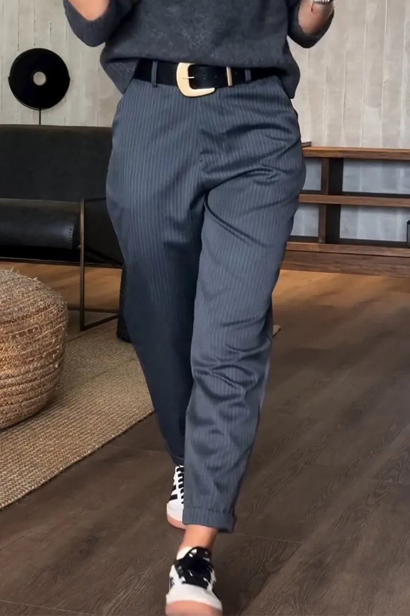 MATHILDA | STRIPED SUIT PANTS