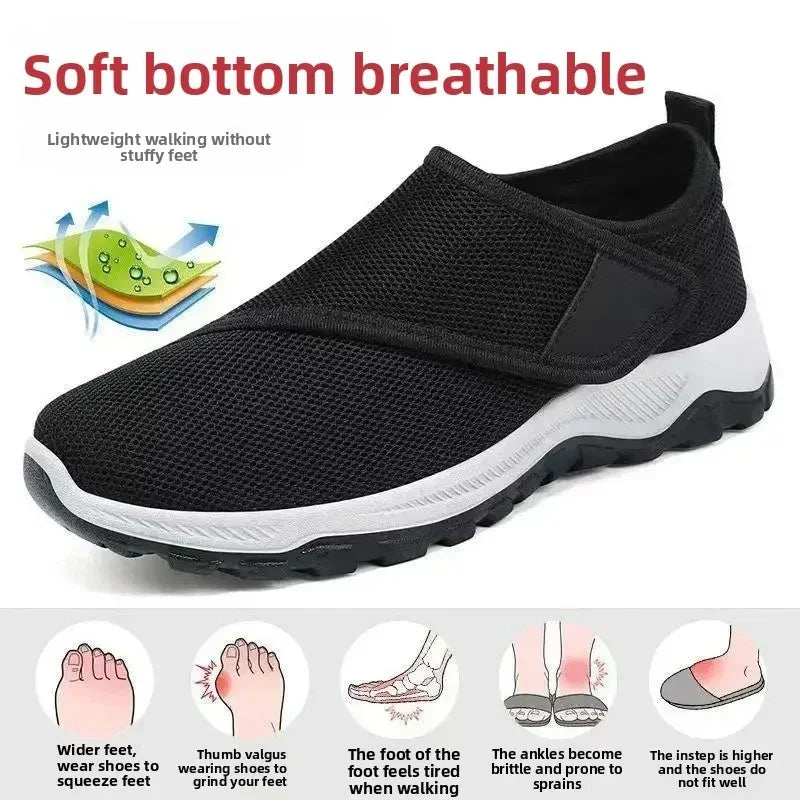 Zapatillas deportivas Aeris de ajuste ancho con velcro