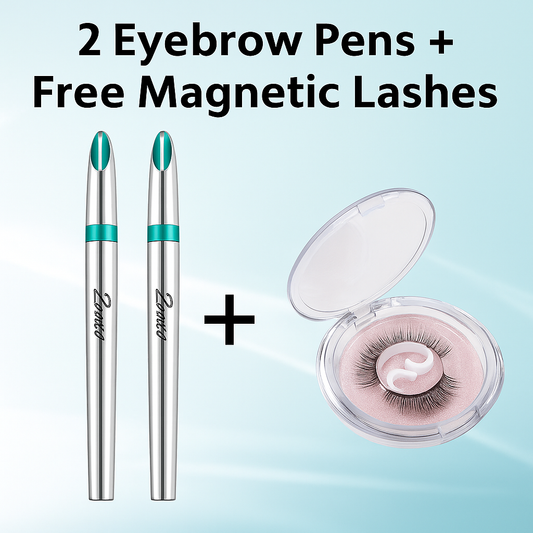 3D Microblading Eyebrow Pen + Magnetic Lashes Beauty Bundle