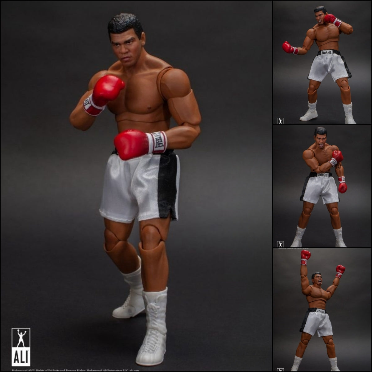 Figura de acción del gran boxeador 