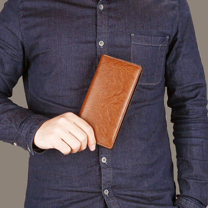 Bolso bandolera de piel sintética de moda para hombre con cartera