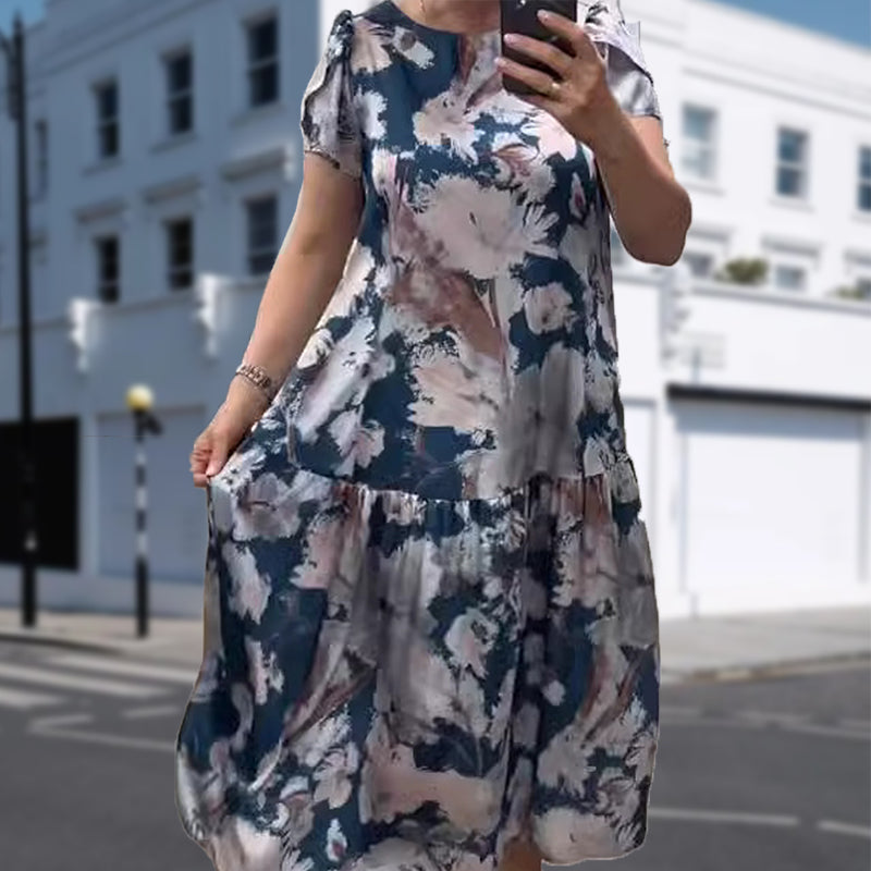 🌸Plus Size Spring and Summer Fashion Floral Long Dress