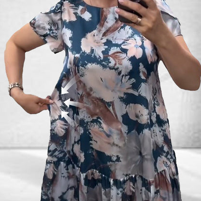 🌸Plus Size Spring and Summer Fashion Floral Long Dress