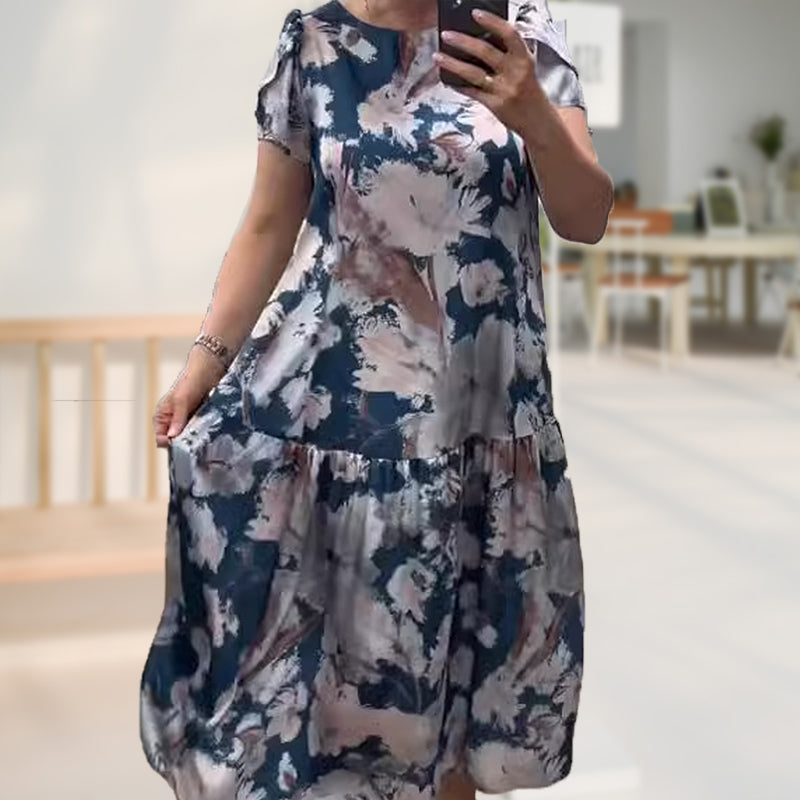 🌸Plus Size Spring and Summer Fashion Floral Long Dress