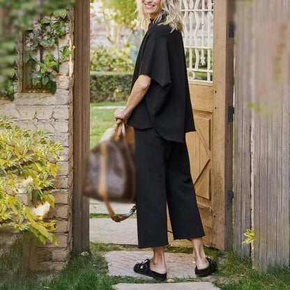 Conjunto de Pantalón Ancho con Mangas 3/4 para Mujer 