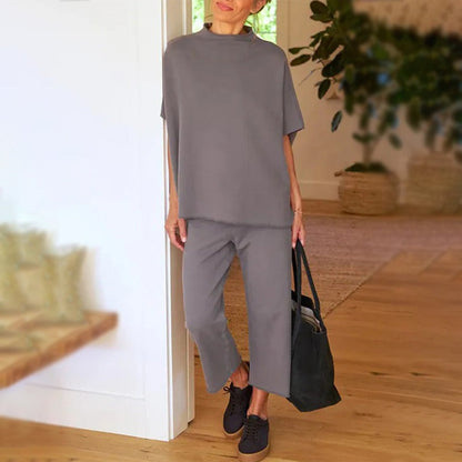 Conjunto de Pantalón Ancho con Mangas 3/4 para Mujer 