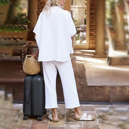 Conjunto de Pantalón Ancho con Mangas 3/4 para Mujer 