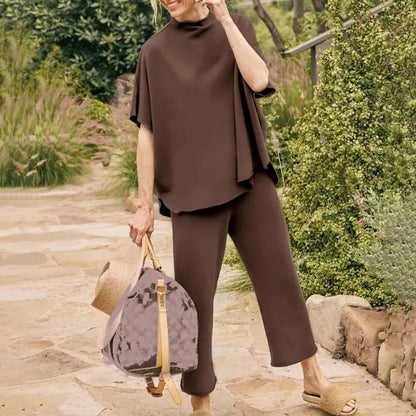 Conjunto de Pantalón Ancho con Mangas 3/4 para Mujer 