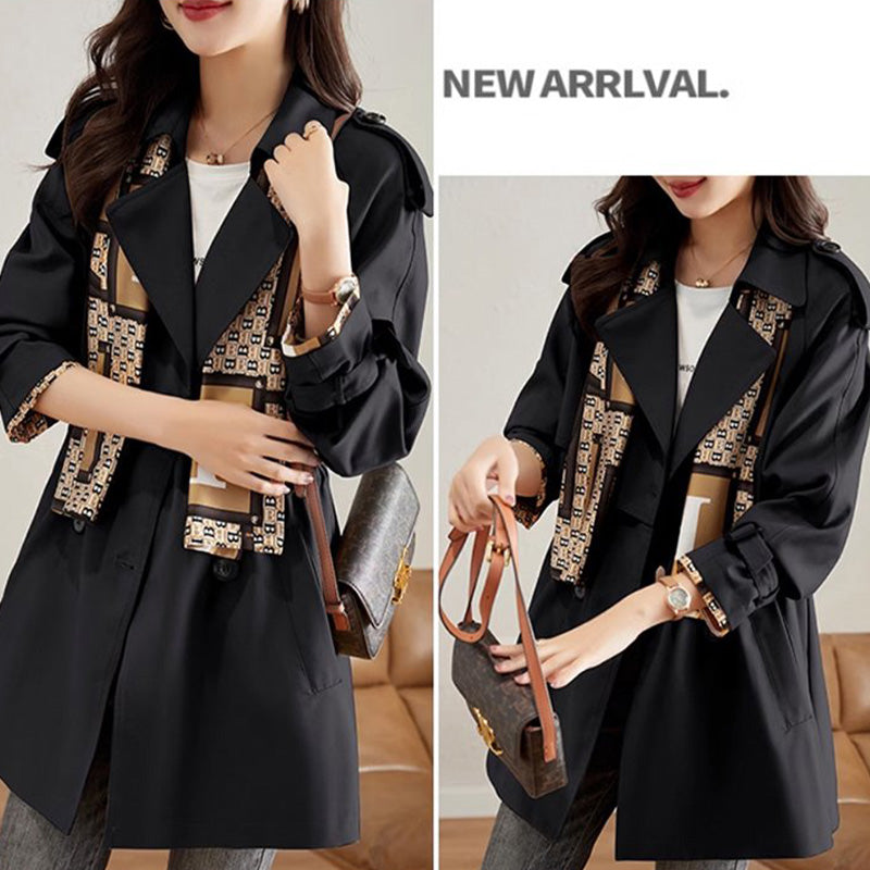 Big Sale💥Women's Slimming Lapel Mid-Length Trench Coat