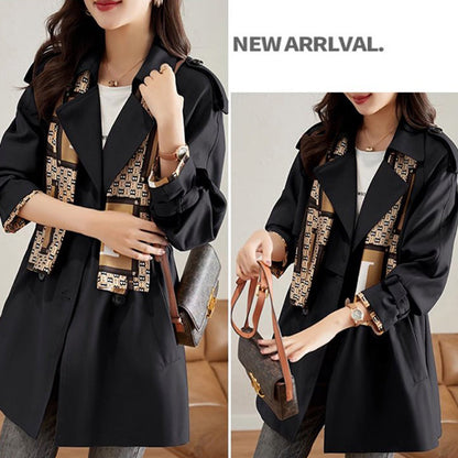 Big Sale💥Women's Slimming Lapel Mid-Length Trench Coat