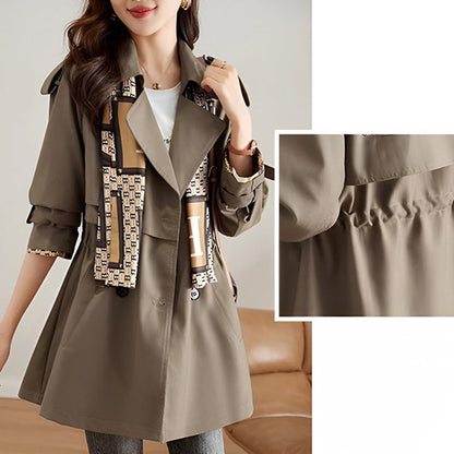Big Sale💥Women's Slimming Lapel Mid-Length Trench Coat