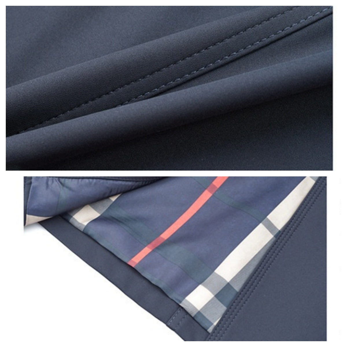 Men's Double Buttoned Windbreaker Jacket