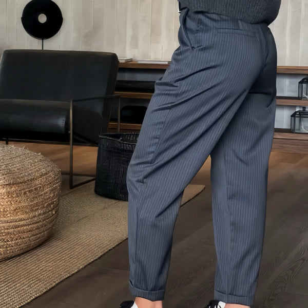 MATHILDA | STRIPED SUIT PANTS