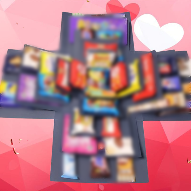 Caja de regalo con explosión sorpresa