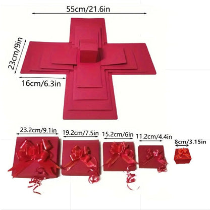 Caja de regalo con explosión sorpresa