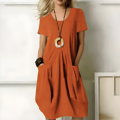 MARZENNA | VESTIDO ELEGANTE QUE REALZA LA CINTURA, PROPORCIONANDO UN LOOK CASUAL CHIC 