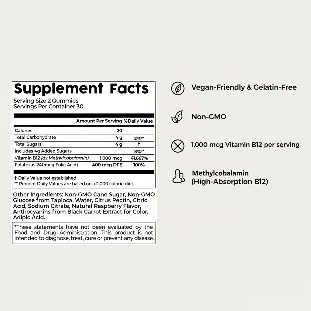 HV Raspberry B12 Gummies – Your Daily Little Boost